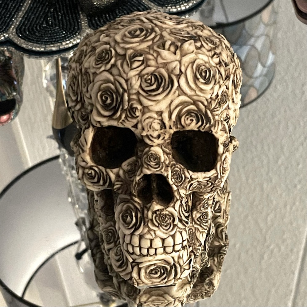 Rose Sugar Skull Home Decor NWT Unbranded
